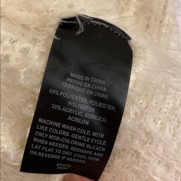 2Bebe Ivory fury cardigan - Picture 4 of 6